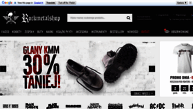 What Rockmetalshop.pl website looked like in 2020 (3 years ago)