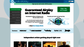 What Radioairplay.com website looked like in 2020 (3 years ago)