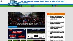 What Ruedufootball.com website looked like in 2020 (3 years ago)