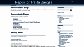 What Repository.pelitabangsa.ac.id website looked like in 2020 (3 years ago)