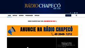 What Radiochapeco.com.br website looked like in 2020 (3 years ago)