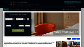What Ramada-berlin-mitte.hotel-rez.com website looked like in 2020 (3 years ago)