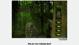 What Rambles.net website looked like in 2020 (3 years ago)