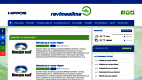 What Raviradat.fi website looked like in 2020 (3 years ago)