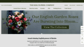 What Realflowers.co.uk website looked like in 2020 (3 years ago)