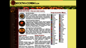 What Recetasycomidas.com website looked like in 2020 (3 years ago)