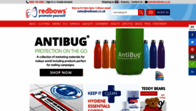 What Redbows.co.uk website looked like in 2020 (3 years ago)