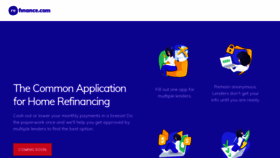What Refinance.com website looked like in 2020 (3 years ago)