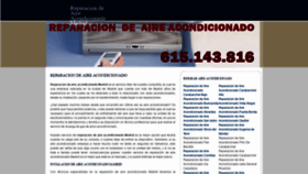 What Reparacionaireacondicionadomadrid.es website looked like in 2020 (3 years ago)