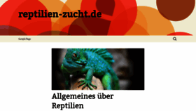 What Reptilien-zucht.de website looked like in 2020 (3 years ago)