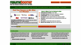 What Resumeboomer.com website looked like in 2020 (3 years ago)