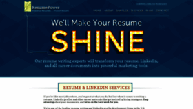 What Resumepower.com website looked like in 2020 (3 years ago)