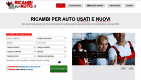 What Ricambiperauto.it website looked like in 2020 (3 years ago)