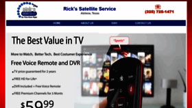 What Rickssatelliteservice.com website looked like in 2020 (3 years ago)