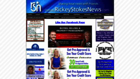 What Rickystokesnews.com website looked like in 2020 (3 years ago)
