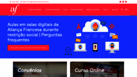 What Rioaliancafrancesa.com.br website looked like in 2020 (3 years ago)