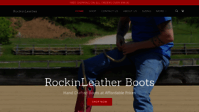 What Rockinleather.com website looked like in 2020 (3 years ago)