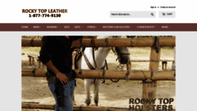 What Rockytopleather.com website looked like in 2020 (3 years ago)