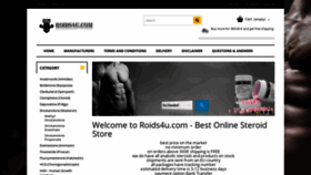 What Roids4u.com website looked like in 2020 (3 years ago)