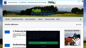 What Ronshausen.de website looked like in 2020 (3 years ago)