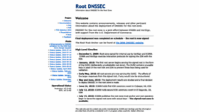 What Root-dnssec.org website looked like in 2020 (3 years ago)