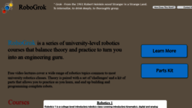 What Robogrok.com website looked like in 2020 (3 years ago)