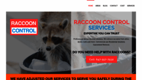 What Raccooncontrol.ca website looked like in 2020 (3 years ago)