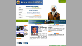 What Ramjasfoundation.com website looked like in 2020 (3 years ago)