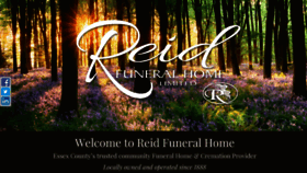 What Reidfuneralhome.ca website looked like in 2020 (3 years ago)