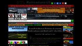 What Railroadiana.us website looked like in 2020 (3 years ago)