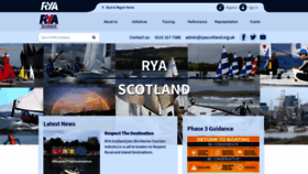 What Ryascotland.org.uk website looked like in 2020 (3 years ago)