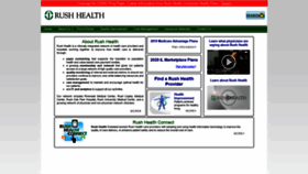 What Rush-health.com website looked like in 2020 (3 years ago)
