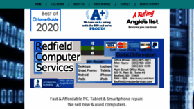 What Redfieldcomputerservice.com website looked like in 2020 (3 years ago)