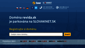 What Revida.sk website looked like in 2020 (3 years ago)
