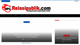 What Relasipublik.com website looked like in 2020 (3 years ago)