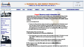 What Russoil.eu website looked like in 2020 (3 years ago)