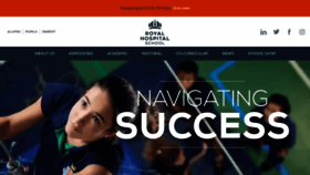 What Royalhospitalschool.org website looked like in 2020 (3 years ago)