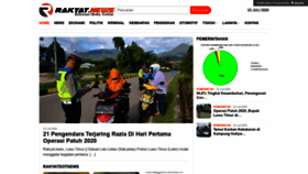 What Rakyat.news website looked like in 2020 (3 years ago)