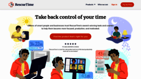 What Rescuetime.com website looked like in 2020 (3 years ago)