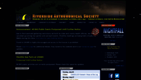 What Rivastro.org website looked like in 2020 (3 years ago)