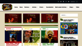 What Reggae-vibes.com website looked like in 2020 (3 years ago)