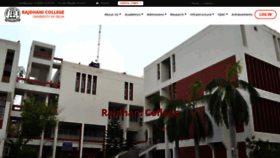 What Rajdhanicollege.ac.in website looked like in 2020 (3 years ago)