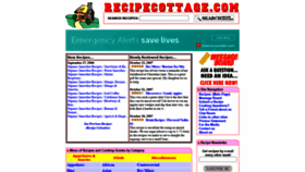 What Recipecottage.com website looked like in 2020 (3 years ago)
