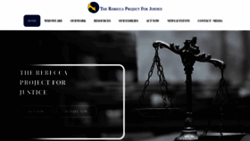What Rebeccaprojectjustice.org website looked like in 2020 (3 years ago)