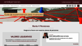 What Renta4pensiones.com website looked like in 2020 (3 years ago)