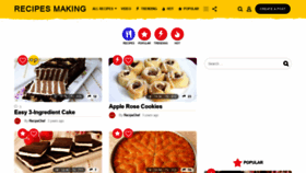 What Recipesmaking.com website looked like in 2020 (3 years ago)