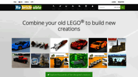 What Rebrickable.com website looked like in 2020 (3 years ago)