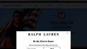 What Ralphlauren.com website looked like in 2020 (3 years ago)
