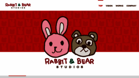 What Rabbitandbearstudios.com website looked like in 2020 (3 years ago)