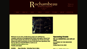 What Rochambeauwines.com website looked like in 2020 (3 years ago)